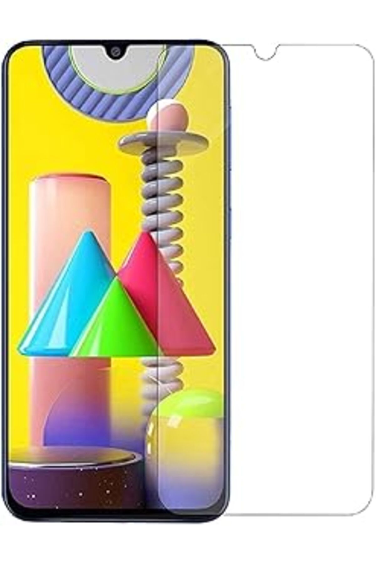 Pazarcan Galaxy M21 Ve M30S Zore Maxi Glass Temperli Cam Ekran Koruyucu