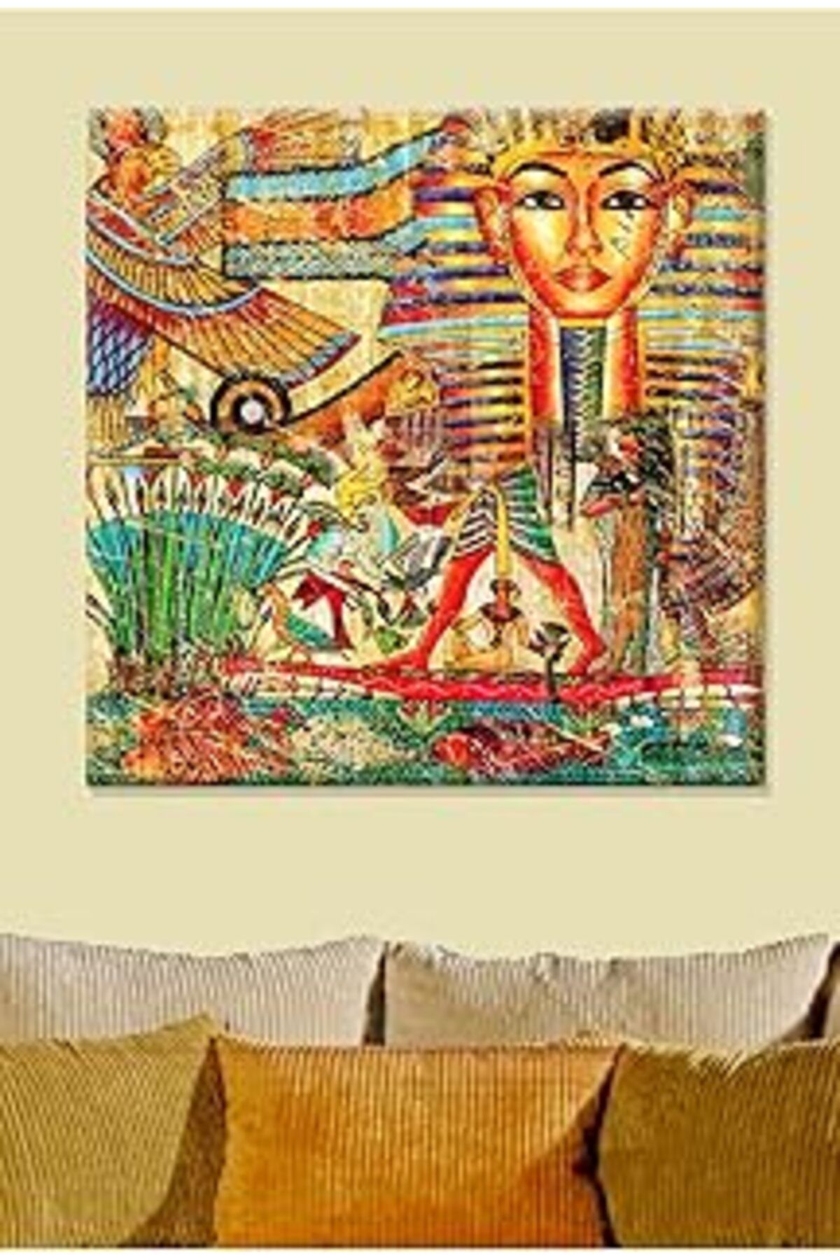 Pazarcan Talya Tablo Talya Antik Eski Mısır Firavunlar Hiyeroglif Papirus Kleopatra Tablosu 60X40 No-928