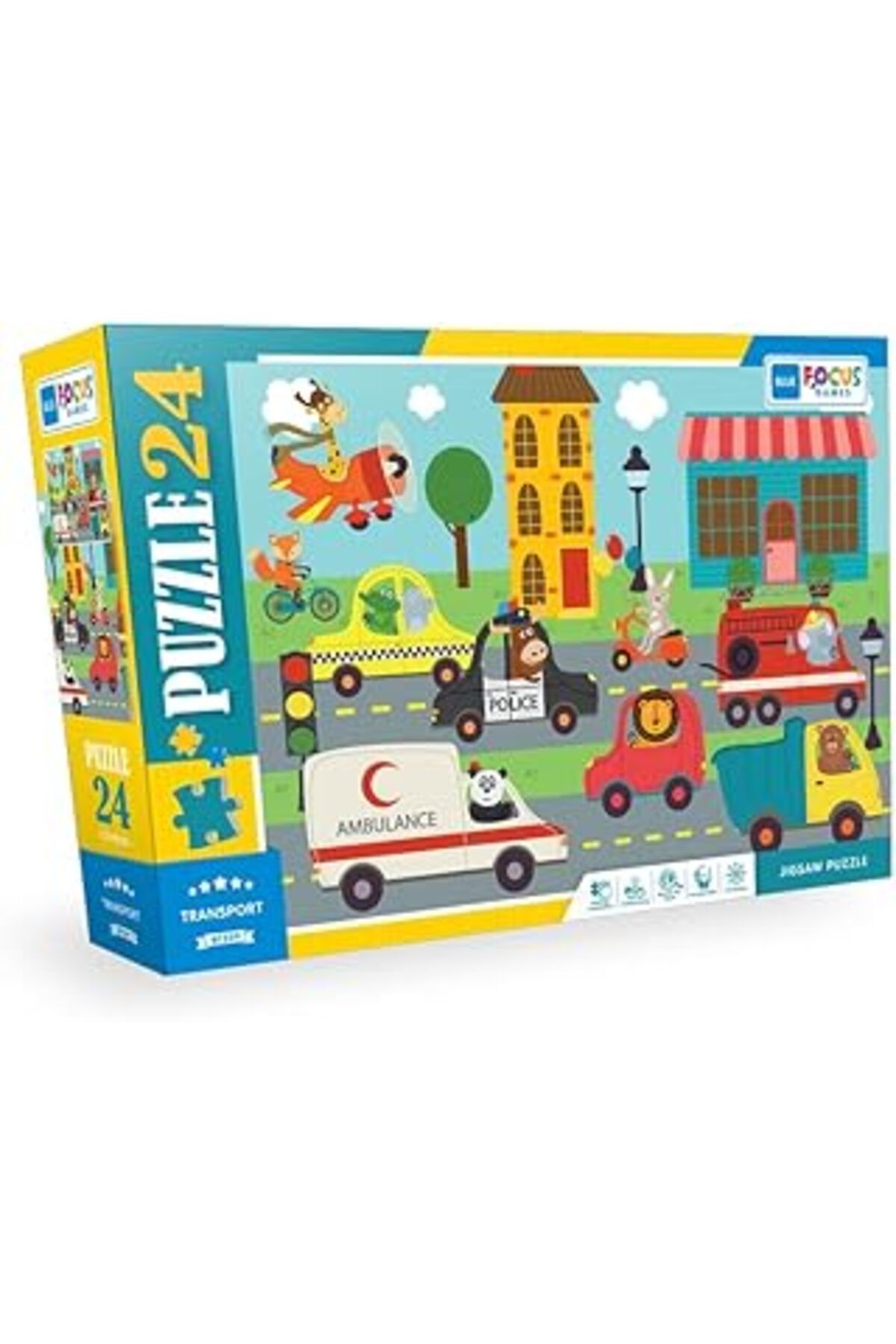 Mu Art Blue Focus 24 Parça - Transport (Taşitlar)