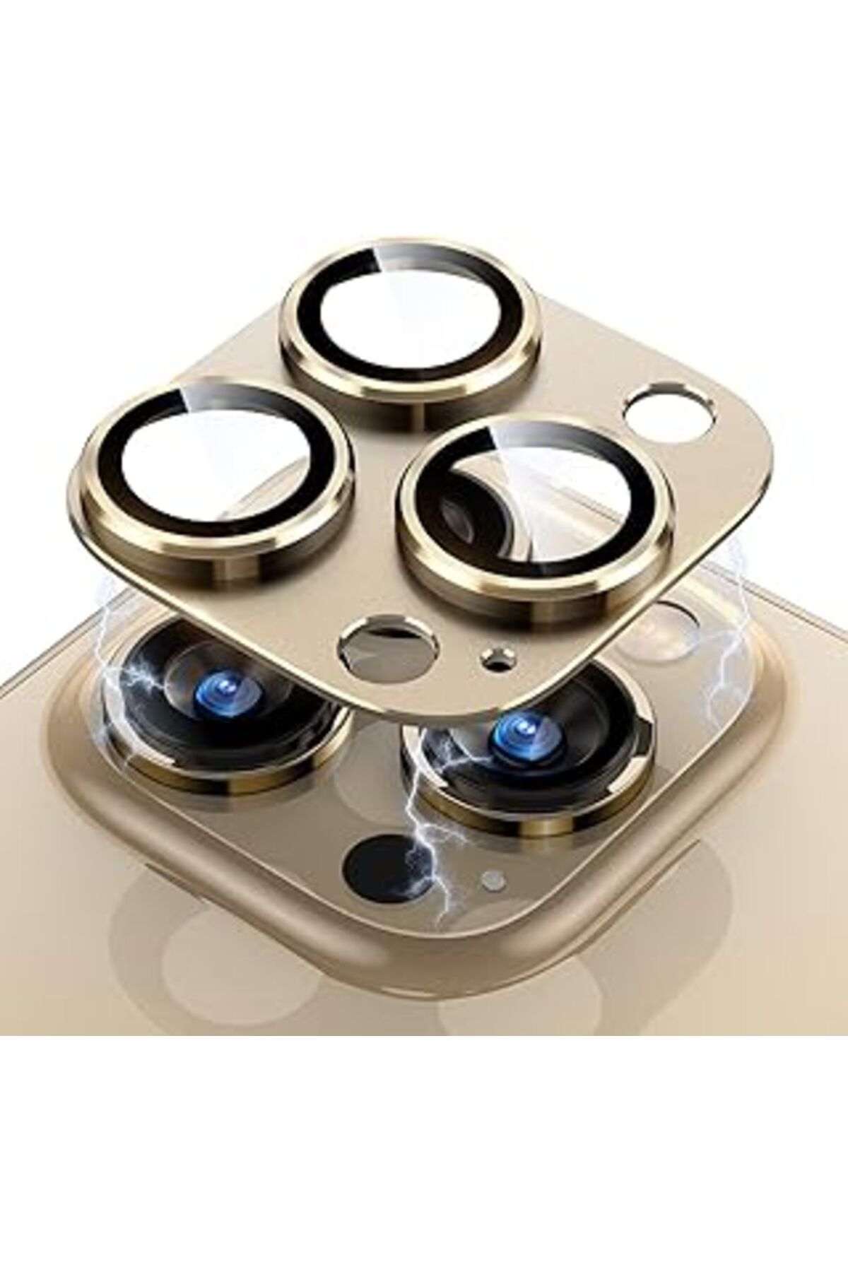 Pazarcan Harvortez Iphone 11/12 Mini Için Tek Parça Darbeye Dayanıklı Kamera Lens Koruyucu, Gece Çekim Modu