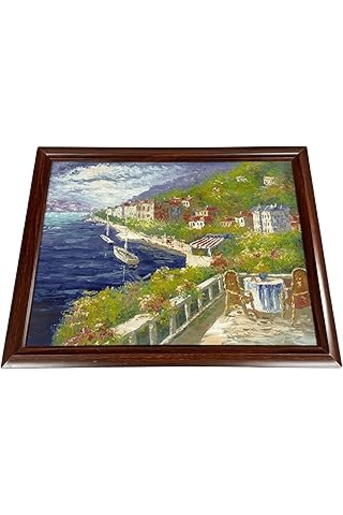 Mu Art Ahşap Bybars Diz Minderli Keyif Tepsisi