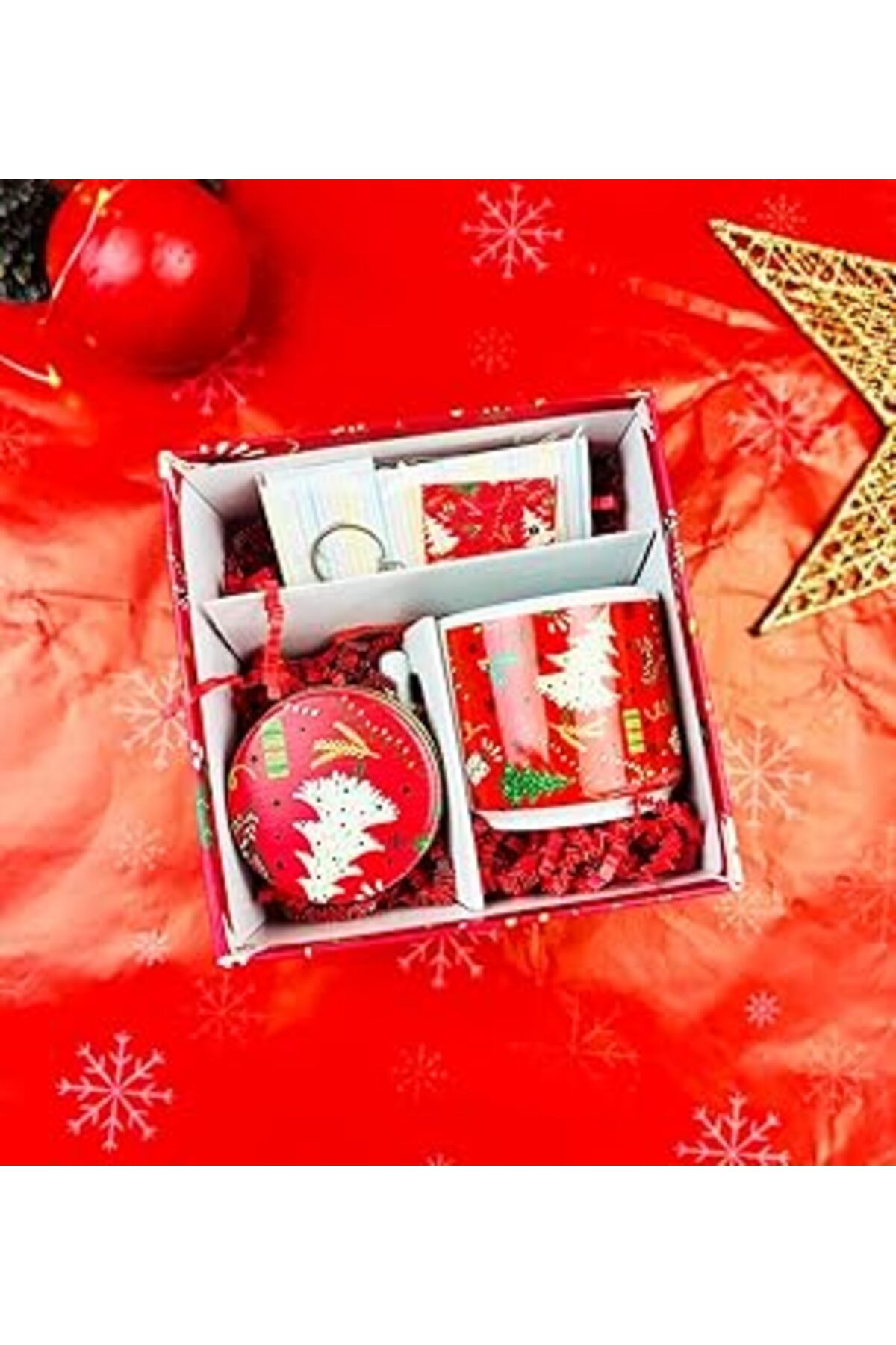 Hepta Collection Giftmoda Yılbaşı Tasarımlı Kutulu Hediye Seti