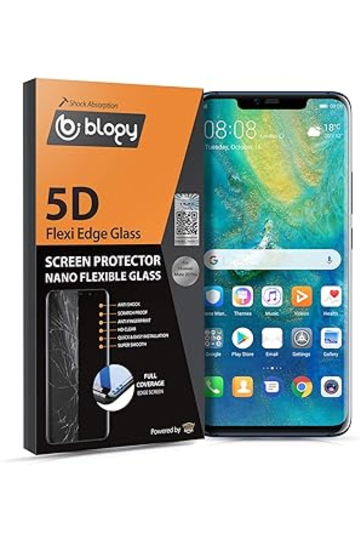 Pazarcan Blogy Huawei Mate 20 Pro Flexi Edge 5D Ekran Koruyucu