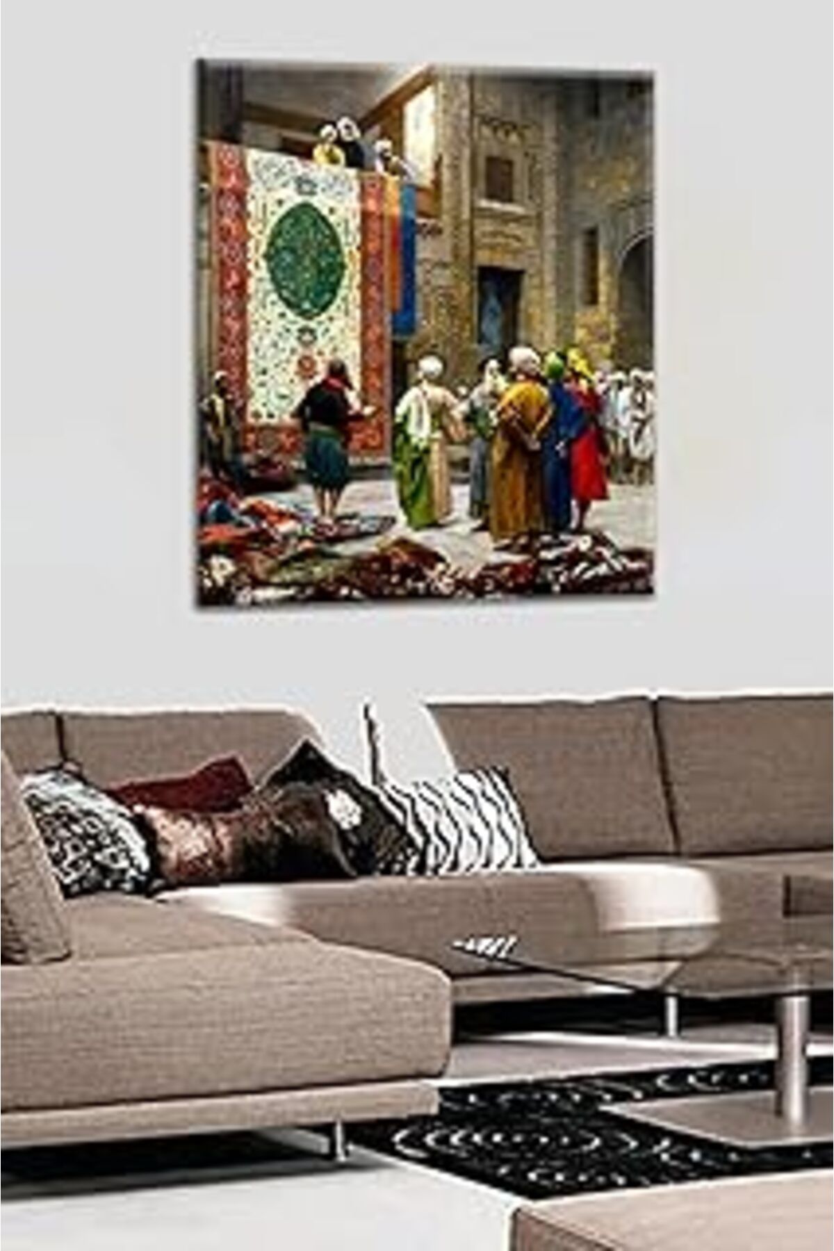 NETWORK ART Talya Tablo Talya Osmanlı Halı Tüccarı - Satıcısı Kanvas Tablo 100x70 no-1227