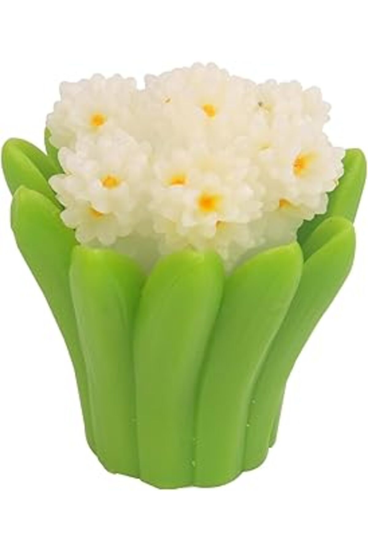 Qedii Setabianca Fun Candle Led Sümbül Beyaz Büyük 11X5Cm
