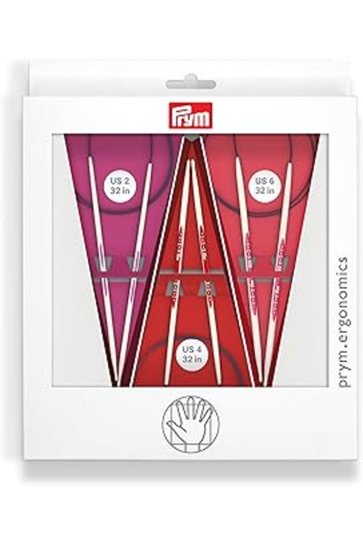 Mu Art Ahşap Prym 3'lü Paket Çeşitli Dairesel Örgü Iğnesi