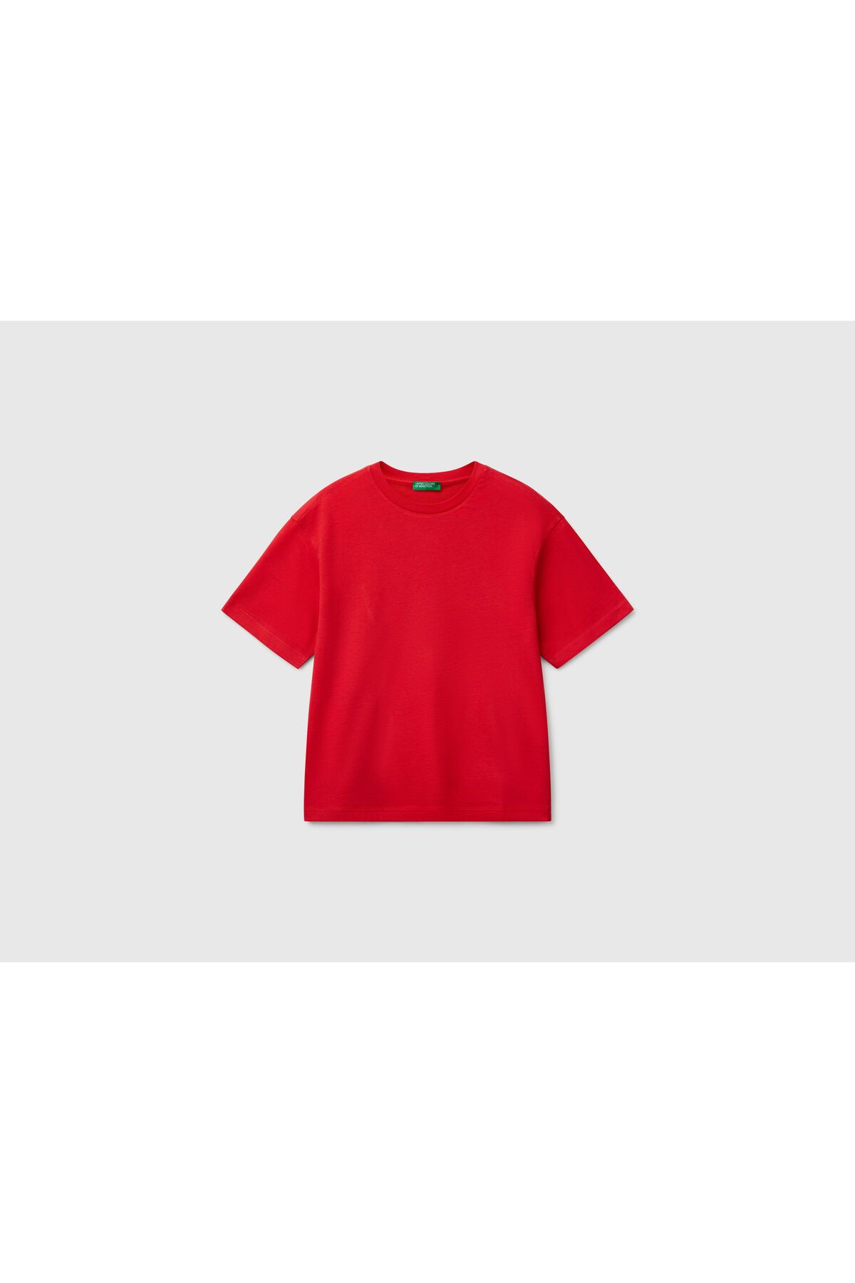 تیشرت آستین کوتاه یقه گرد نخی United Colors of Benetton