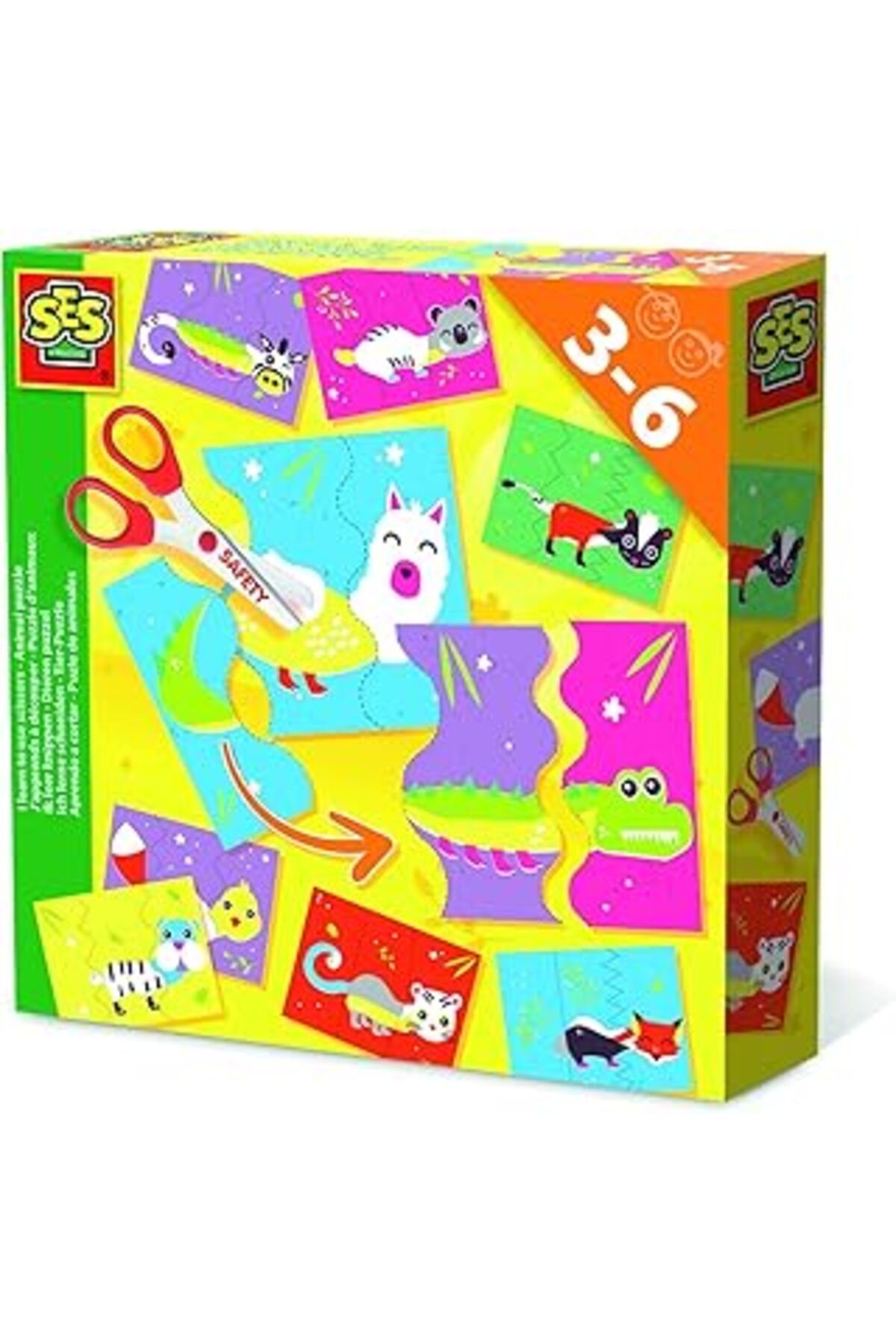 Hepta Collection Ses Creative Makas Kullanmayı Öğreniyorum - Hayvanlar Yapboz