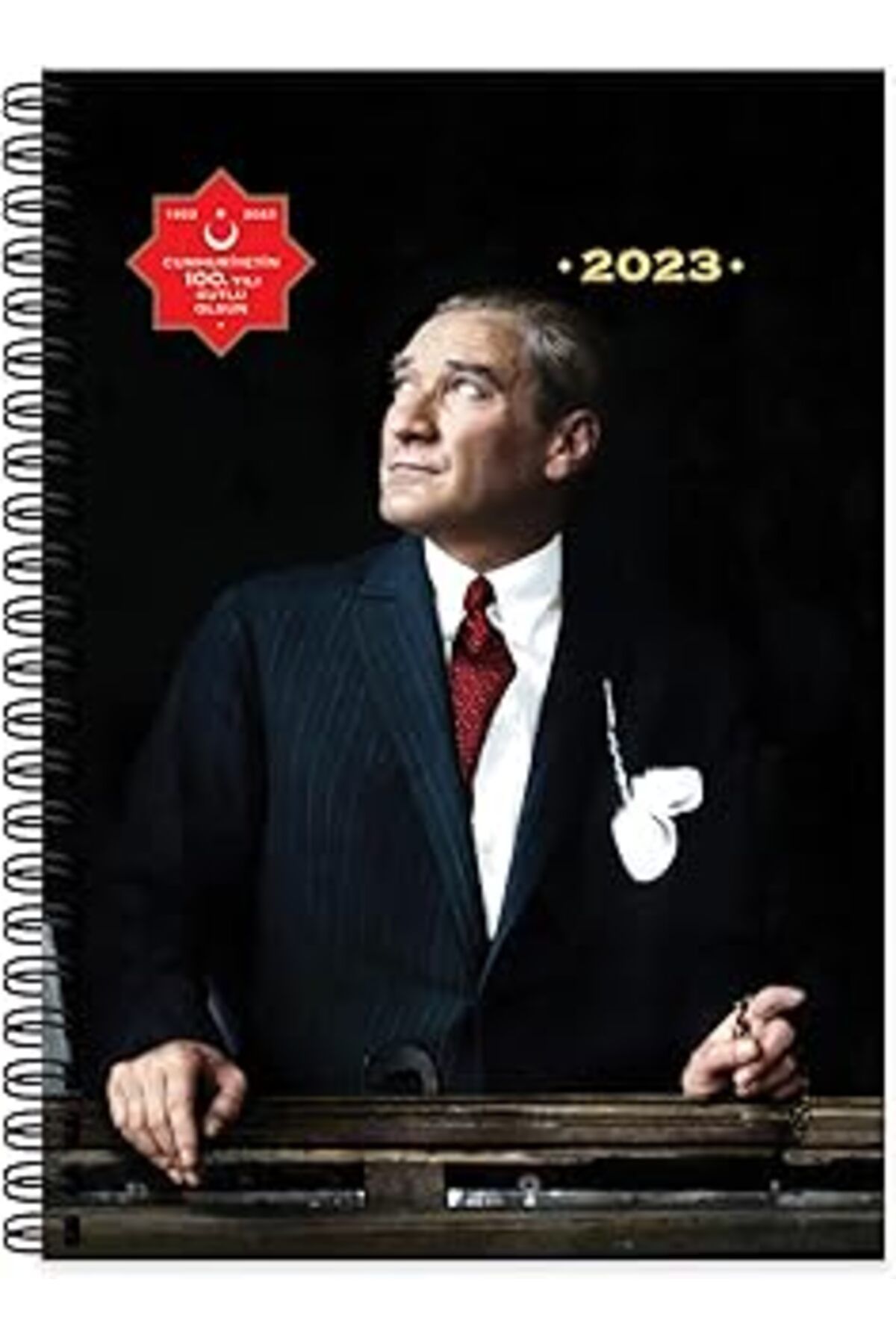 Mu Art Keskin Color 2023 Atatürk Günlük Spiralli Ajanda, 17X24