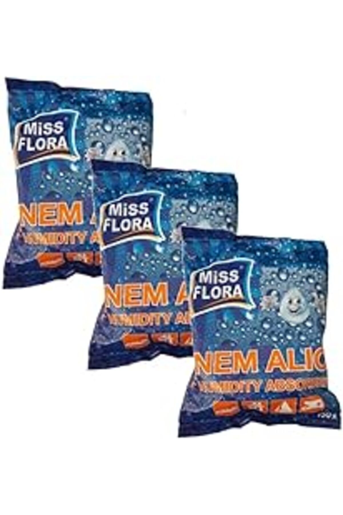 Mu Art Ahşap Miss Flora Nem Alıcı 450 G Yedek 3'Lü Set