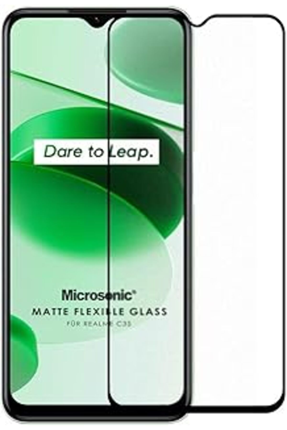 TBSProjects Microsonic Realme C35 Seramik Matte Flexible Ekran Koruyucu Siyah