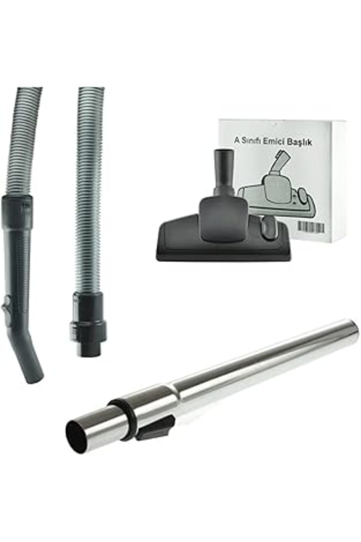 Mu Art Popüler Arçelik S 4240 C Uyumlu Süpürge Hortumu, Metal Boru Emici Set