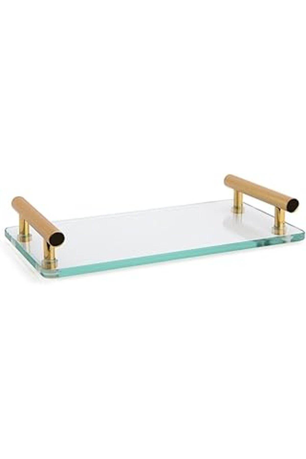 Mu Art System Banyo Tepsisi Cam/Gold