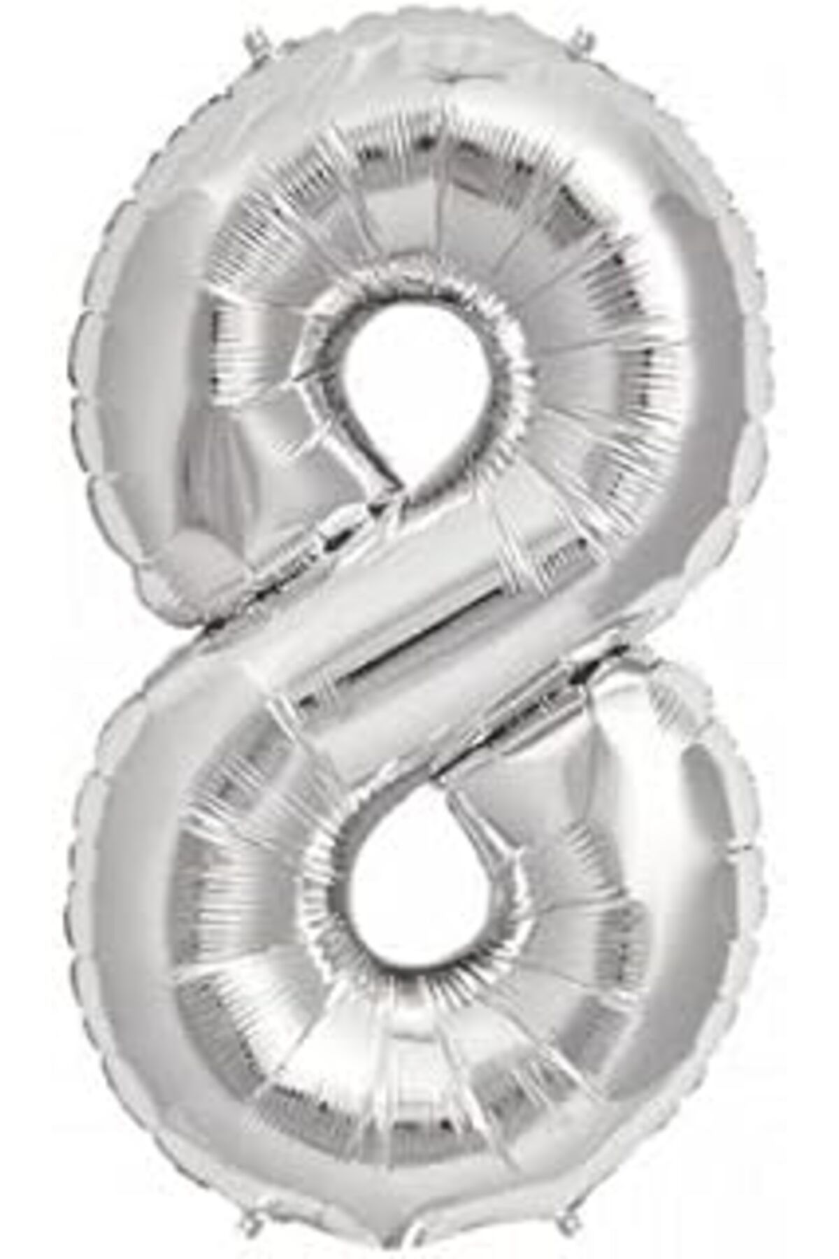 Mu Art Benim Marifetlerim - 8 Rakamı Gümüş Folyo Balon 40 Inch 100 Cm