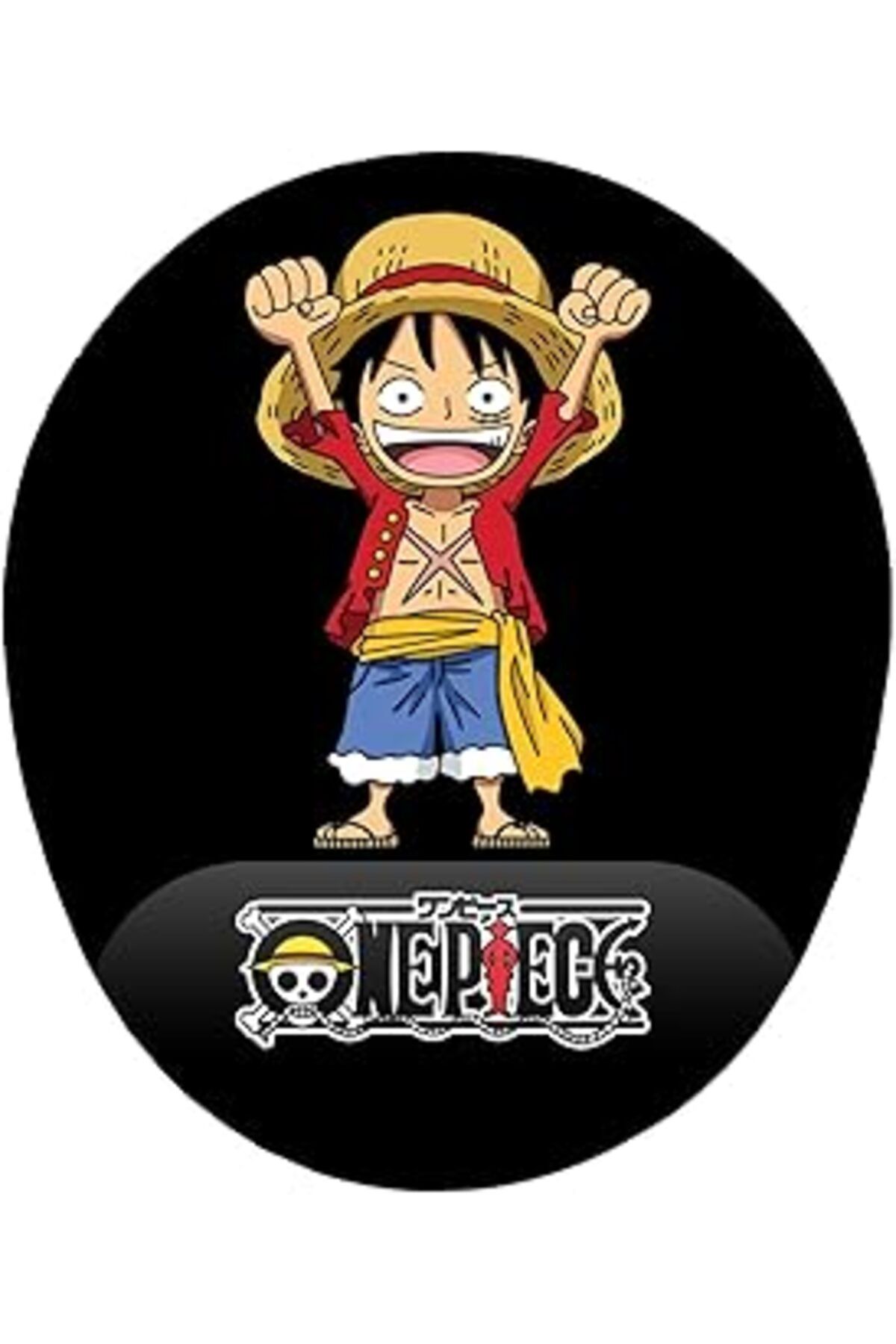 Mu Art Ahşap Iyi Fikirler One Piece Luffy Bilek Destekli Mouse Pad