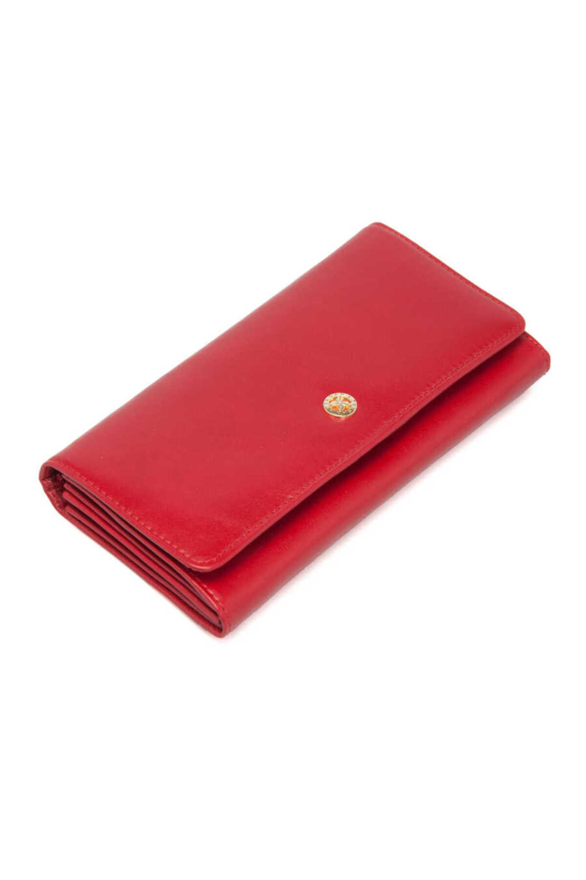 Tergan-Red Leather Women's Wallet - S1Cb 00005584 -C71 1