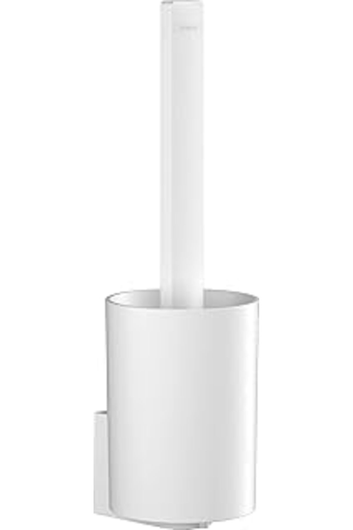 Mu Art Ahşap Hansgrohe Wallstoris Modern Tuvalet Fırçası Tutacağı, Mat Beyaz, 27927700