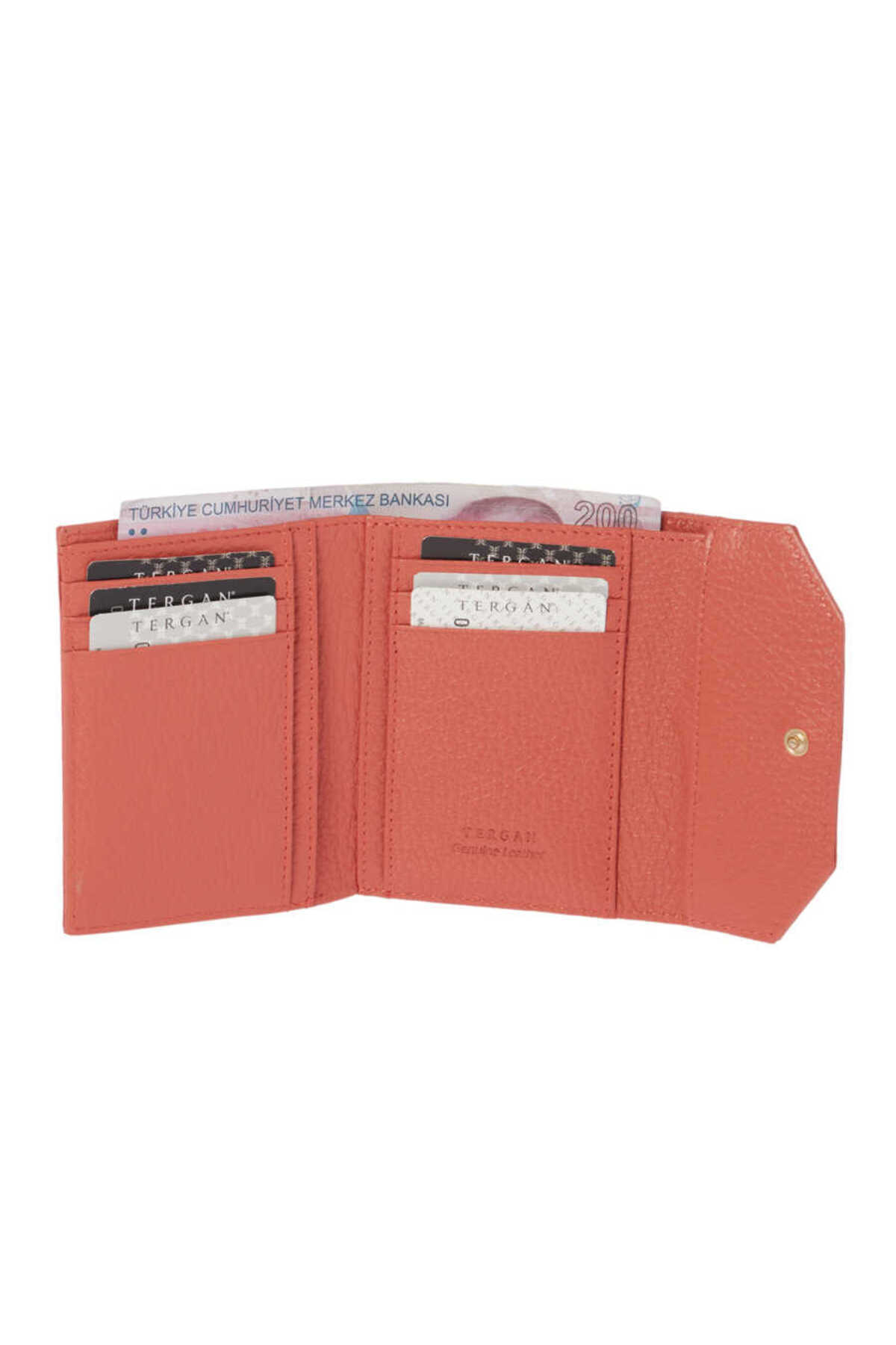 Tergan-Pink Leather Women's Wallet - S1Cb 00005809 -S2A 3