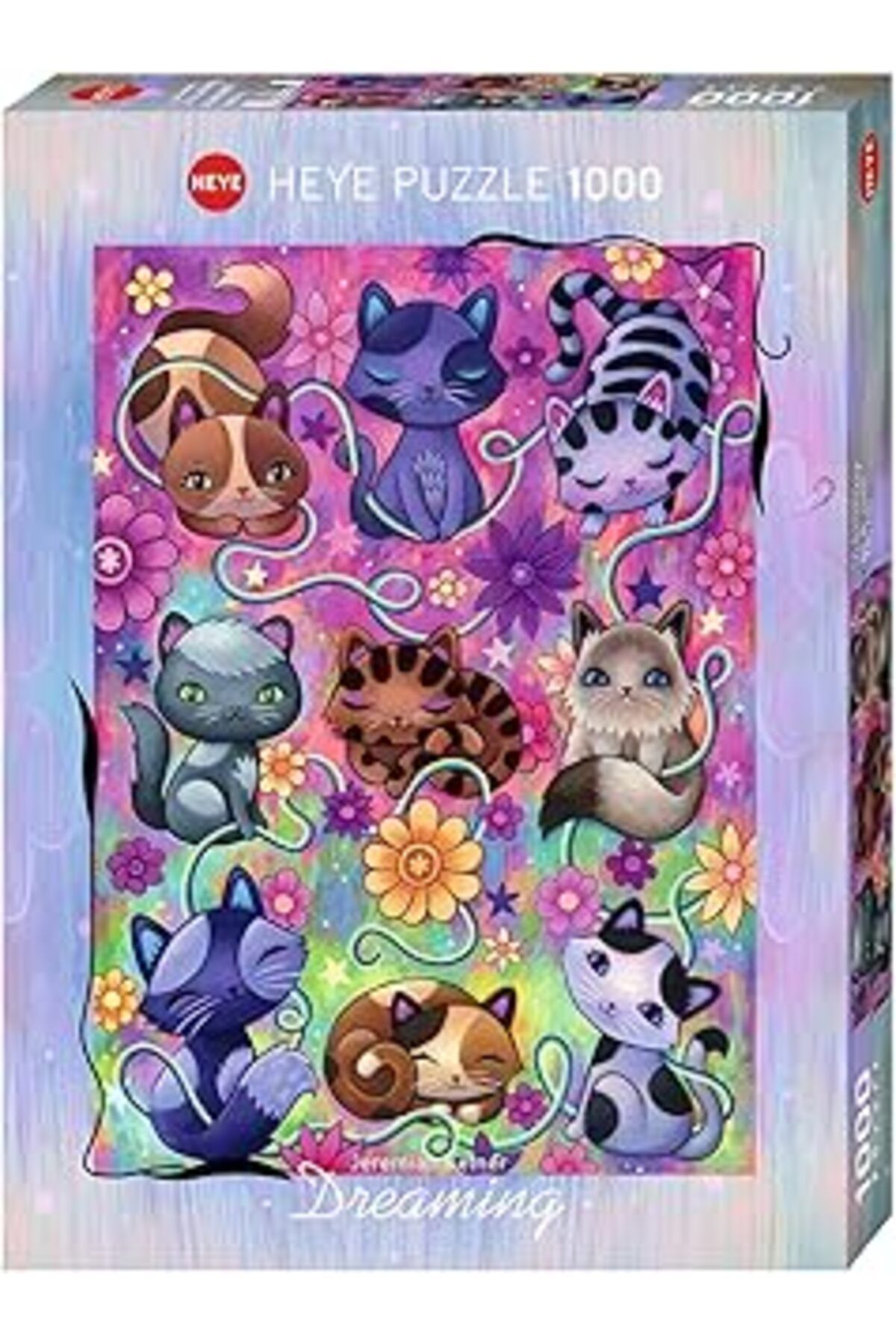 Mu Art Heye 299552 Kitty Cats 1000 Parça Yapboz, Gümüş