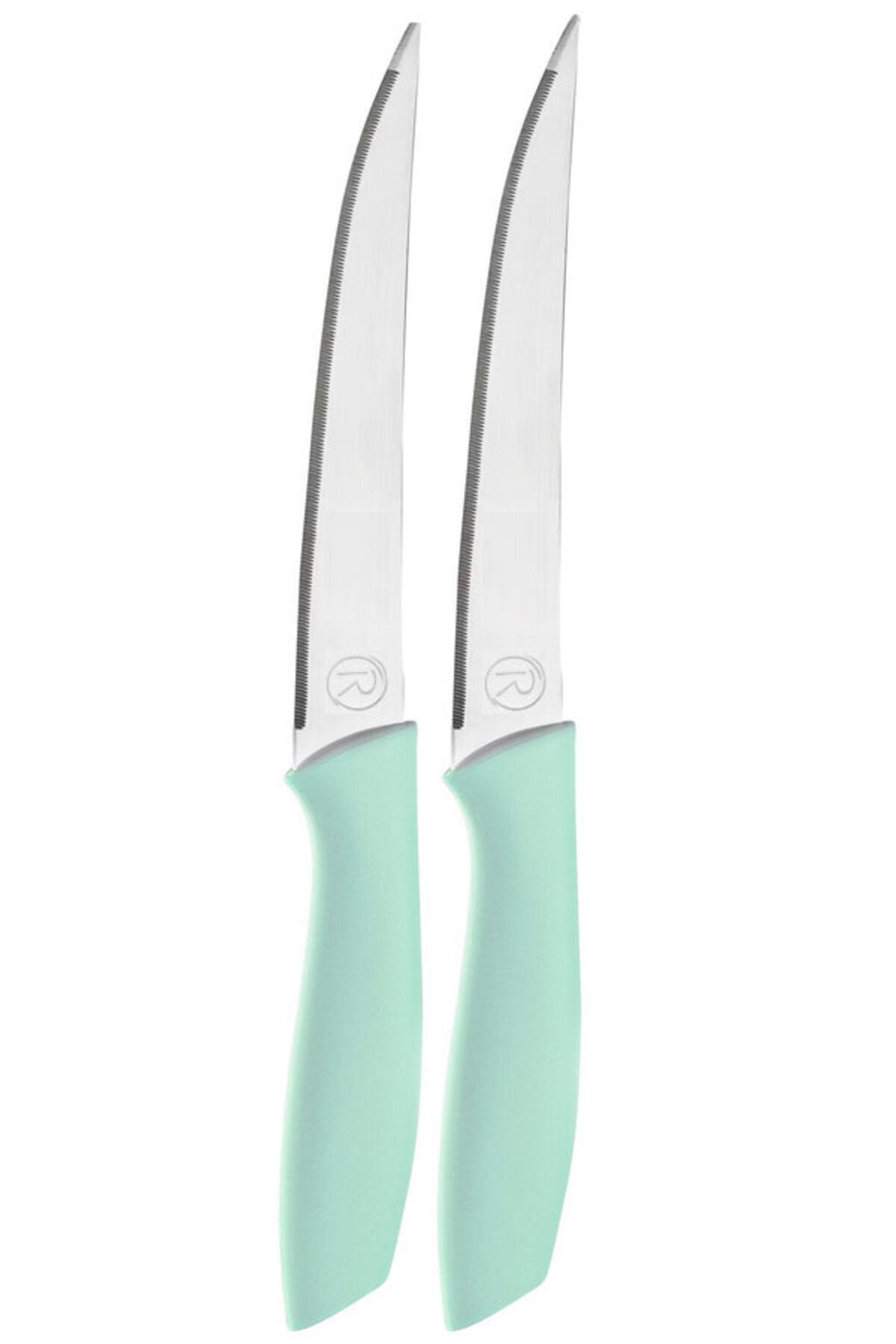 Rooc-2 Pieces Multi-Purpose Laser Cut Seasoning Knife Mint Green 1