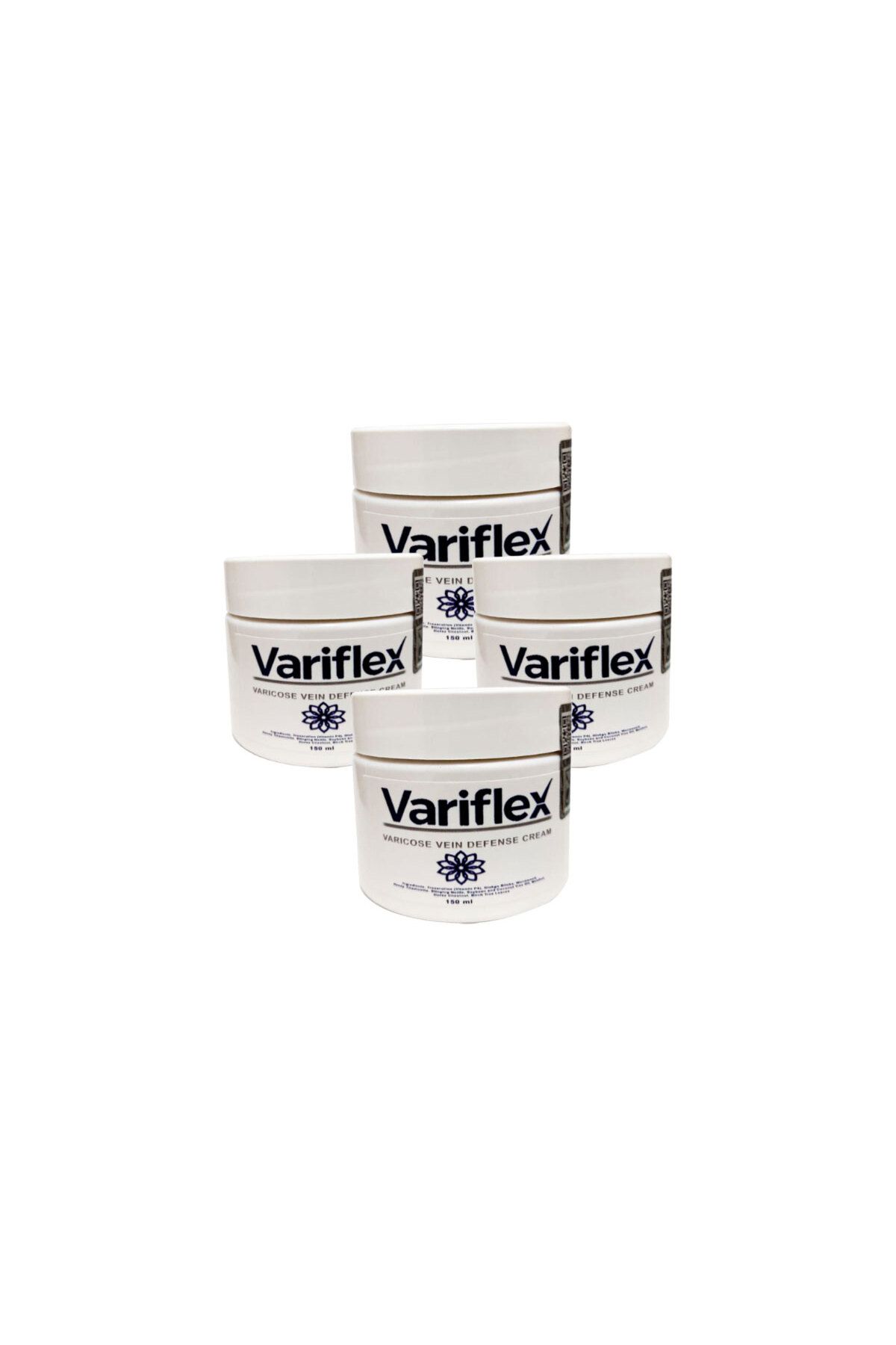 VARİFLEX Varicose Vein Defense Cream 4 Tane 150 ml Bacaklar için Bakım Kremi