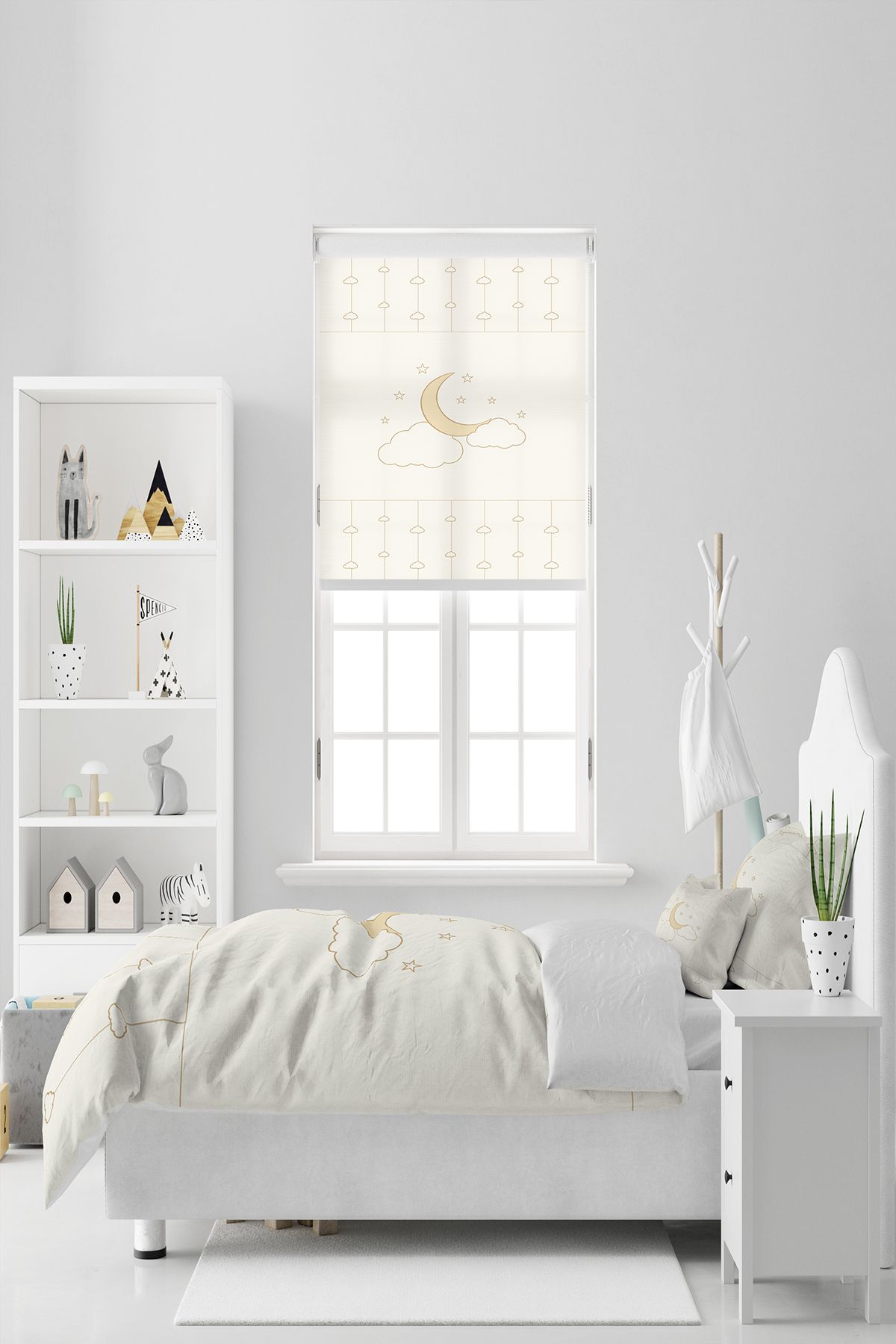BelezaHome-Magic Night Moon Star Cloud Single Baby Kids Bedding Set 2