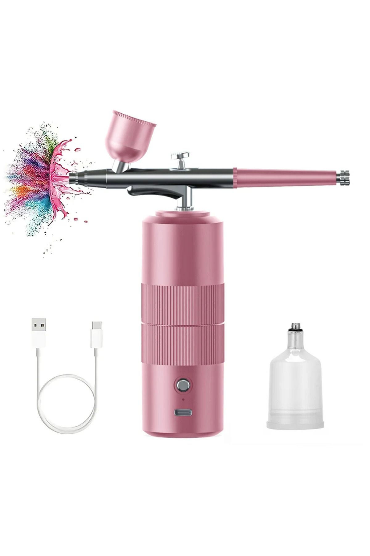 Müstesna Kendinden Kompresörlü Şarjlı Boya Tabancası Air Brush Airbrusş Airbraş