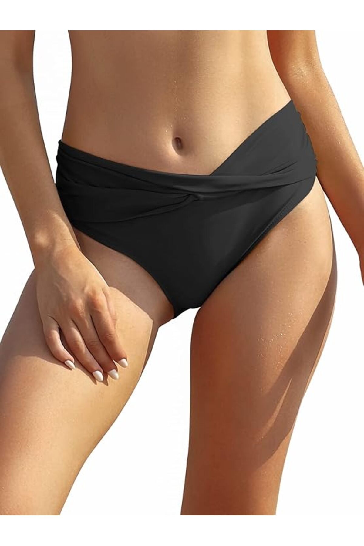 DEEP BEACH Basic Twist Beli Geçme Detaylı Bikini Altı