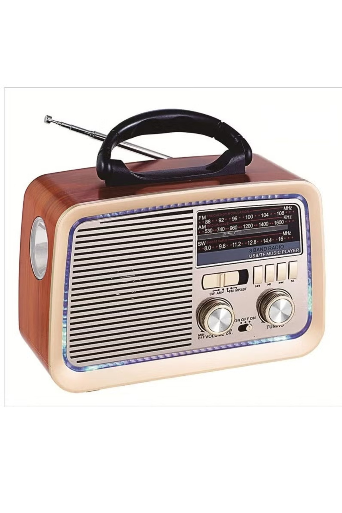 Gold Crest راديو هاي فاي Fm/am/sw 3 نطاقات ومشغل USB/tf/bt