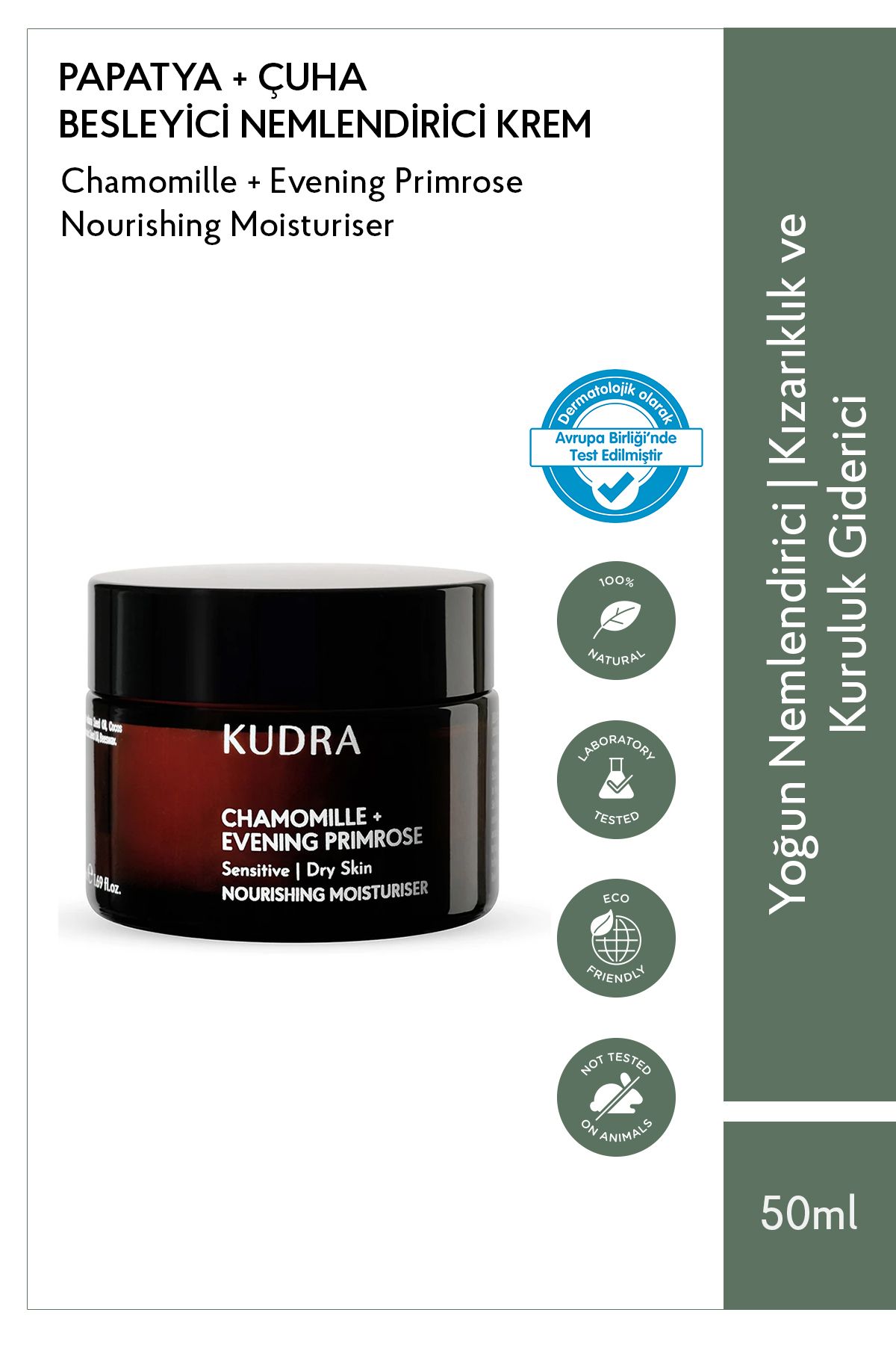 Kudra-Natural Facial Cleansing Dough with Lavender and Apricot Kernel Extract Moisturizing and Peelin Effect 50 ml 1