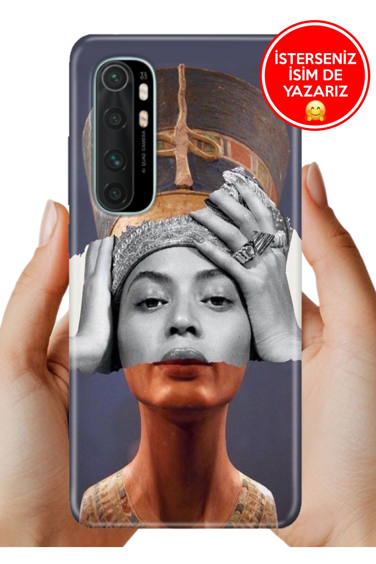 Cekuonline Xiaomi Mi Note 10 Lite Kılıf UvBaskı Özel-Tasarım Silikon Art-Beyonce