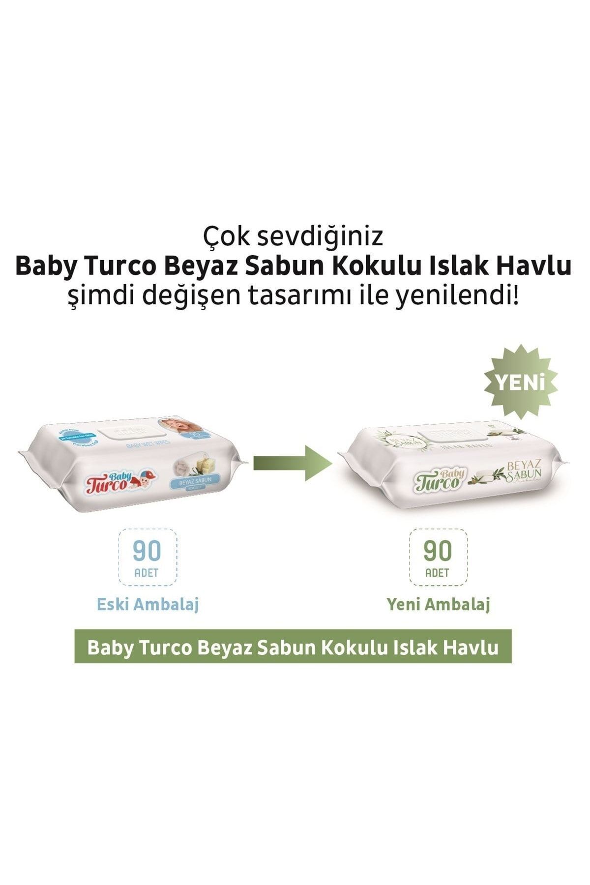 Baby Turco Turco Baby Islak Havlu 90'lı Beyaz Sabun X24 Adet fotoğrafı 5 (önizleme)
