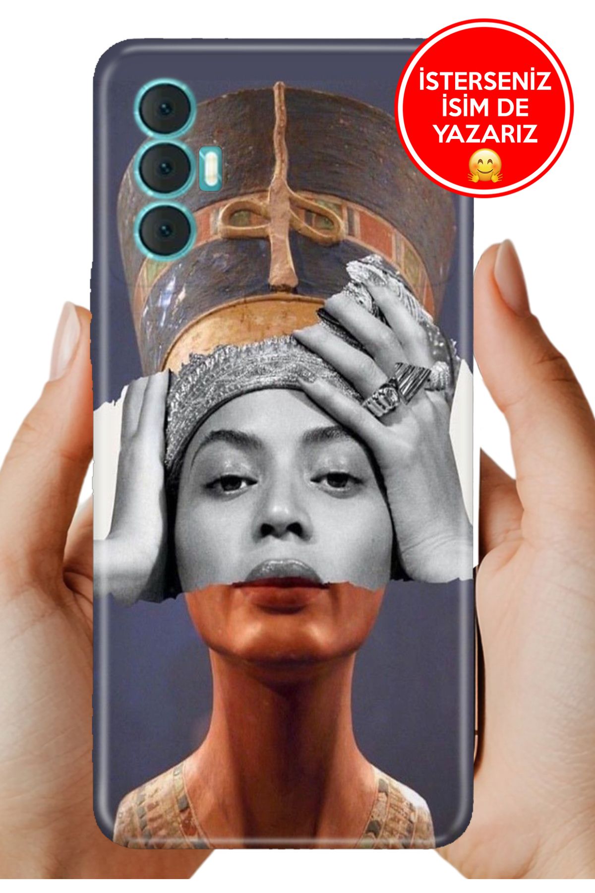 TECNO Spark 8 Pro Kılıf UvBaskı Özel-Tasarım Silikon Art-Beyonce