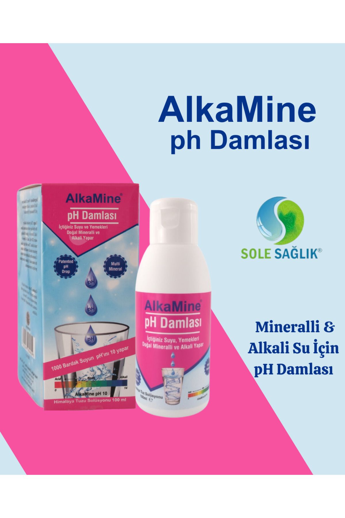 alkamine Sole Sağlık AlkaMine Alkali pH Damlası 100 ml