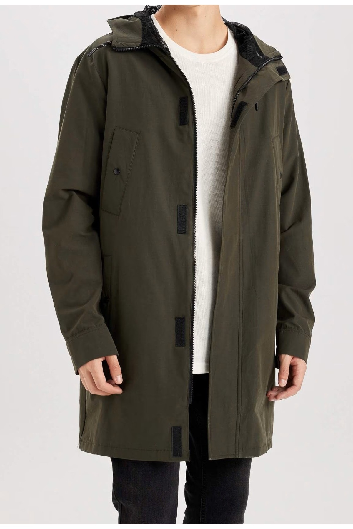 MKLShop Erkek Su İtici Haki Renk Yağmurluk