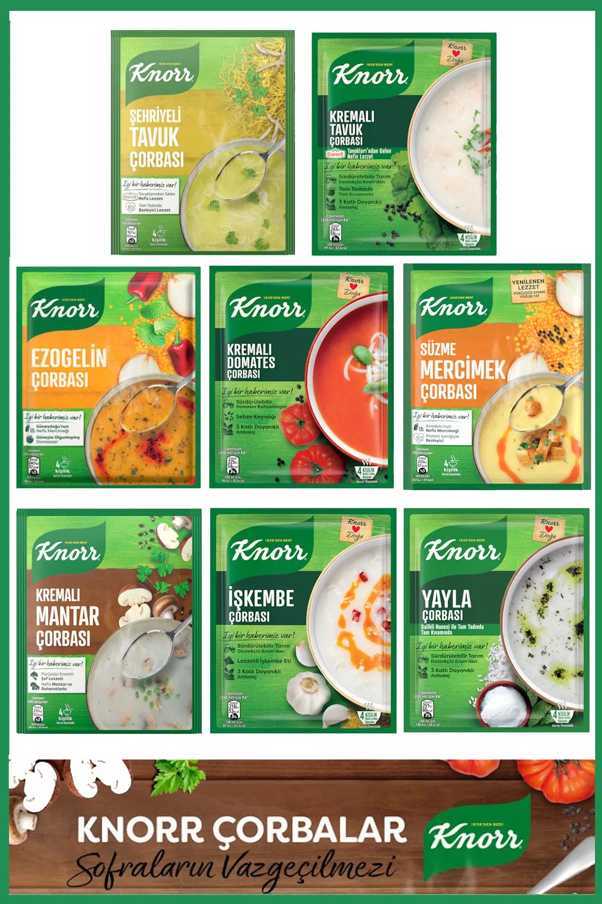 Knorr Hazır Çorba Seti 8'li