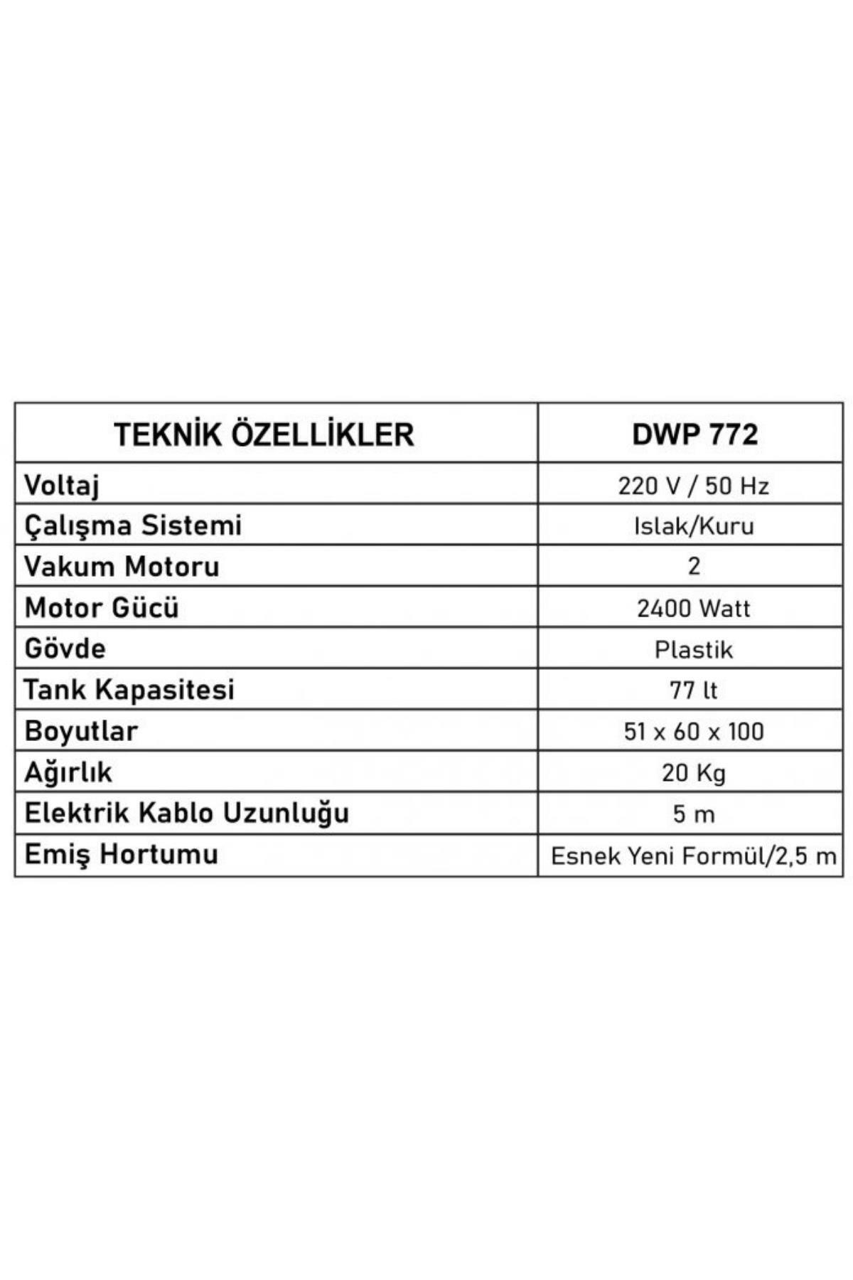 SET-DWP 772 Sanayi Tipi İki Motorlu Süpürge Makinası