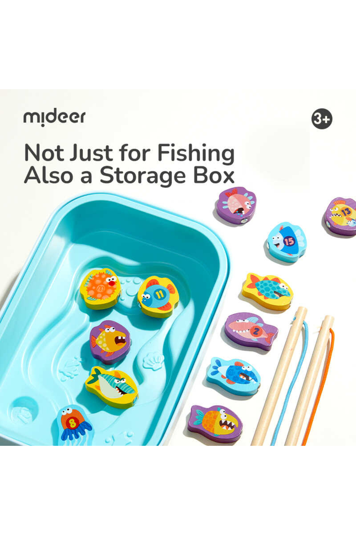 Mideer-Magnetic Fishing Game, Made Of Wood 3