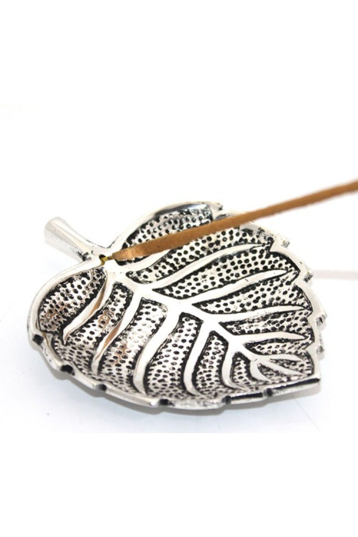 Mu Art Ahşap Metal Yaprak Tasarımlı Tütsülük Model 2