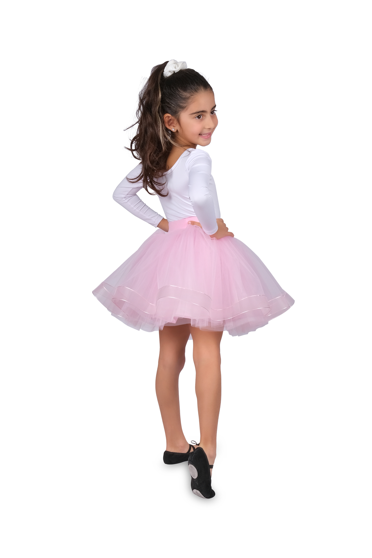 LULLY KİDS  Kız Çocuk Pembe Tütü Tül Etek Kostüm 29 Ekim 23 Nisan Etek - Görsel 3