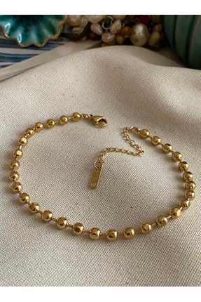 SU PERİSİ TAKI BİJUTERİ Çelik Gold Dorika Model Halhal