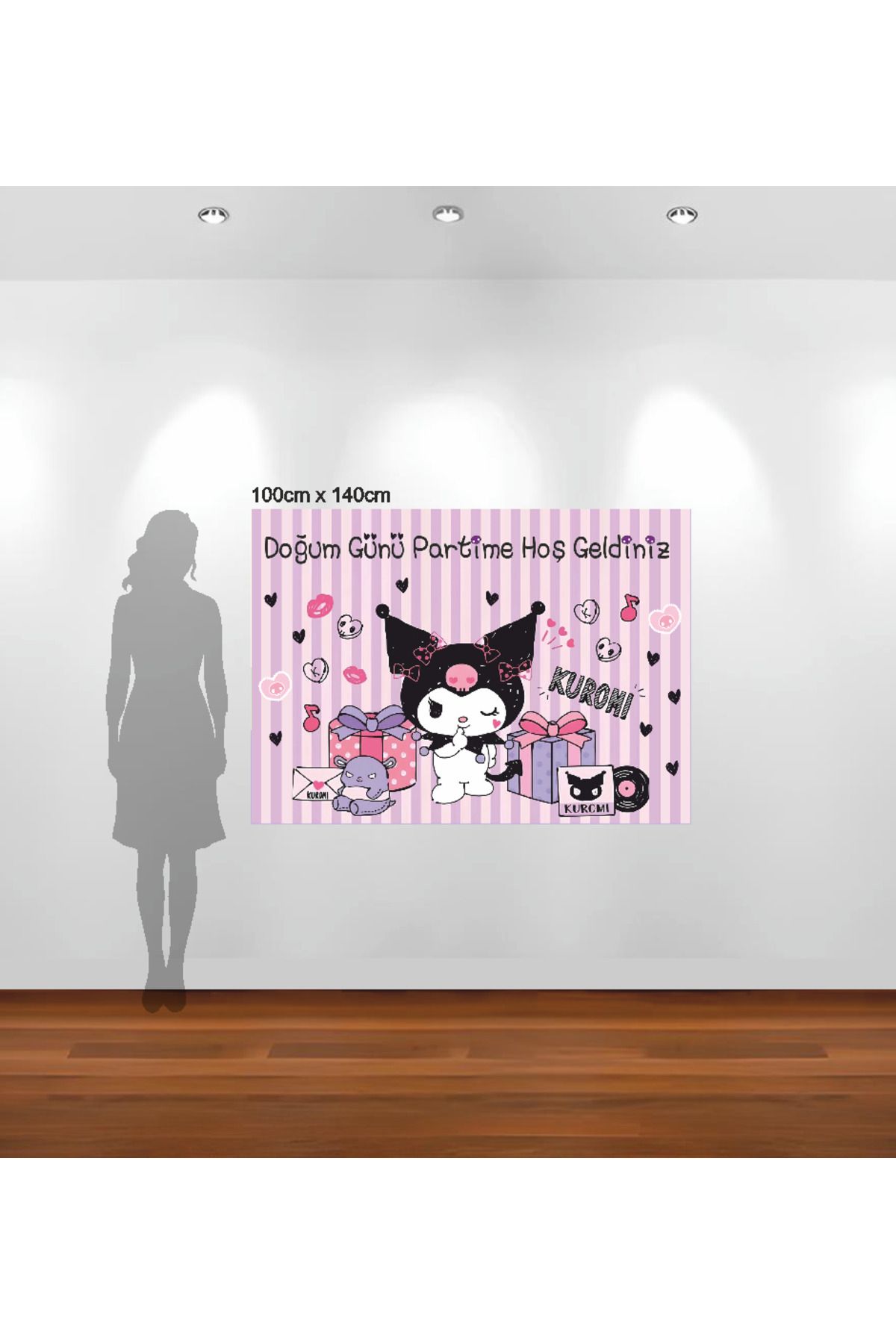 Masal Şekerleme-Kuromi 8Th Birthday Banner Set with Cake Decoration Also Included 2