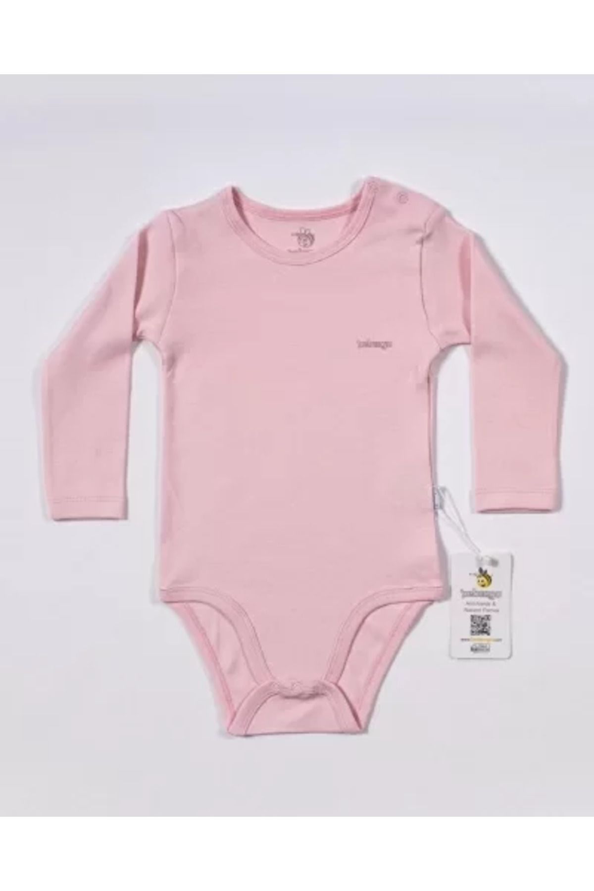 RUBY BOUTİQUE Basic Uzun Kol Yaş Body Pembe