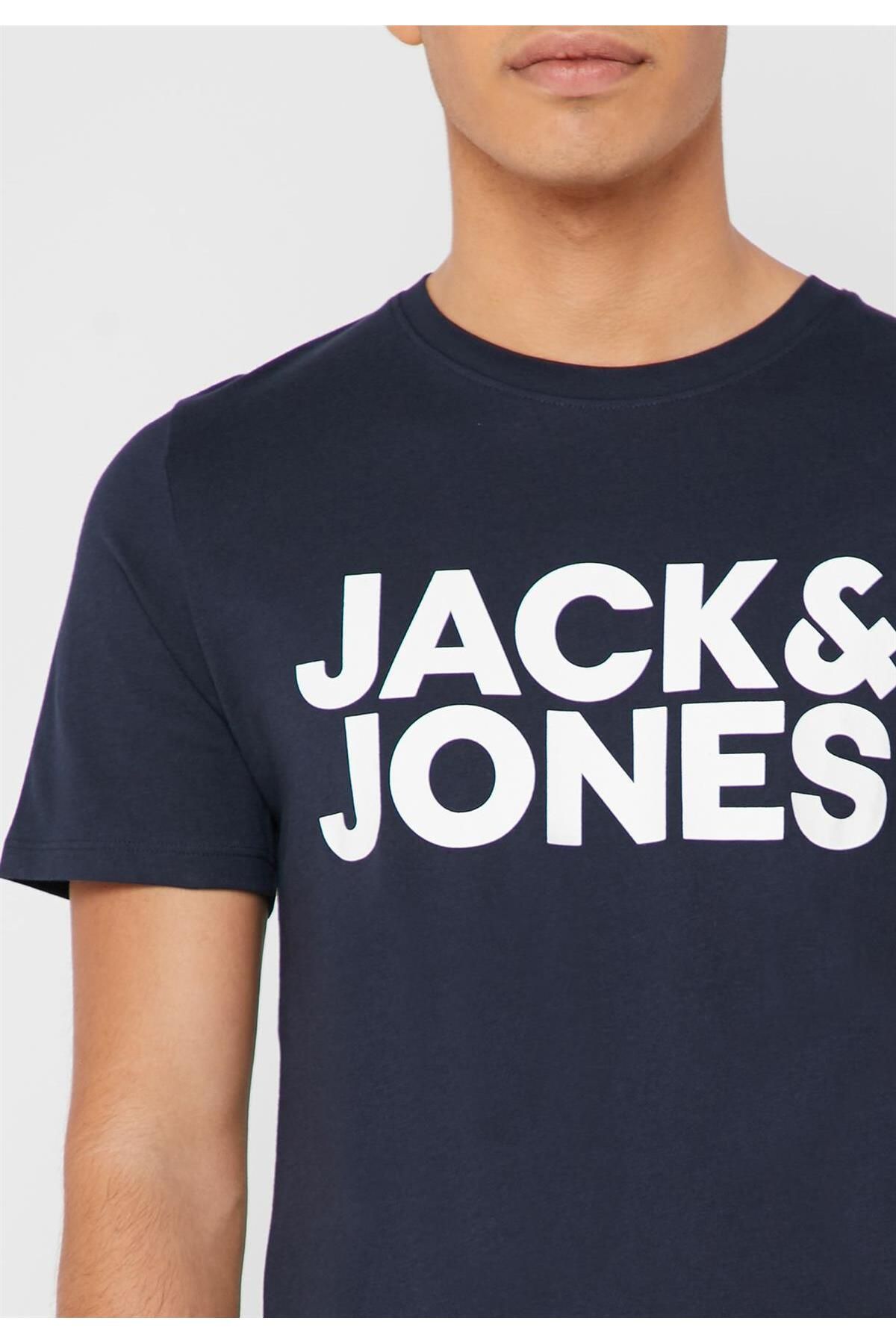 Jack & Jones-Crew Neck Logo Printed T-Shirt 7
