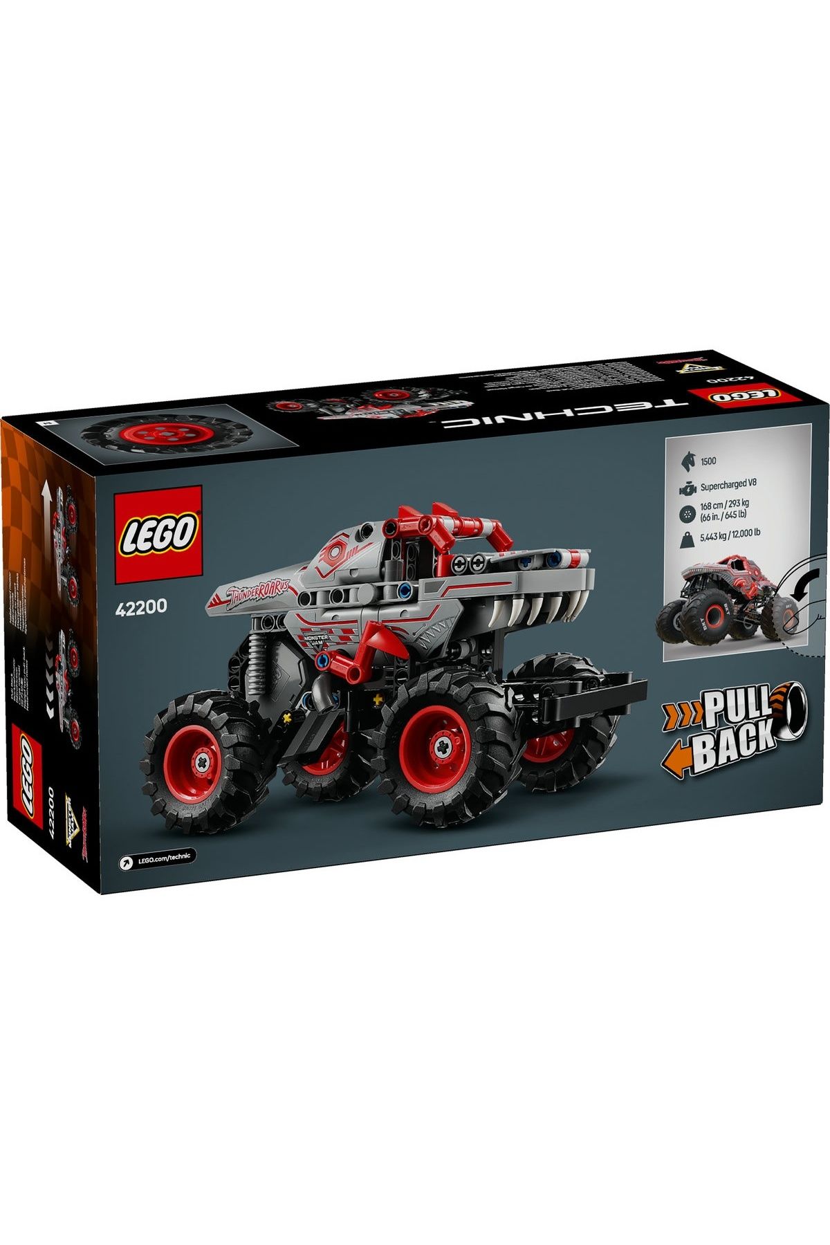 LEGO-Set LEGO Technic - Monster Jam™ ThunderROARus™ Pull-Back (42200) 4