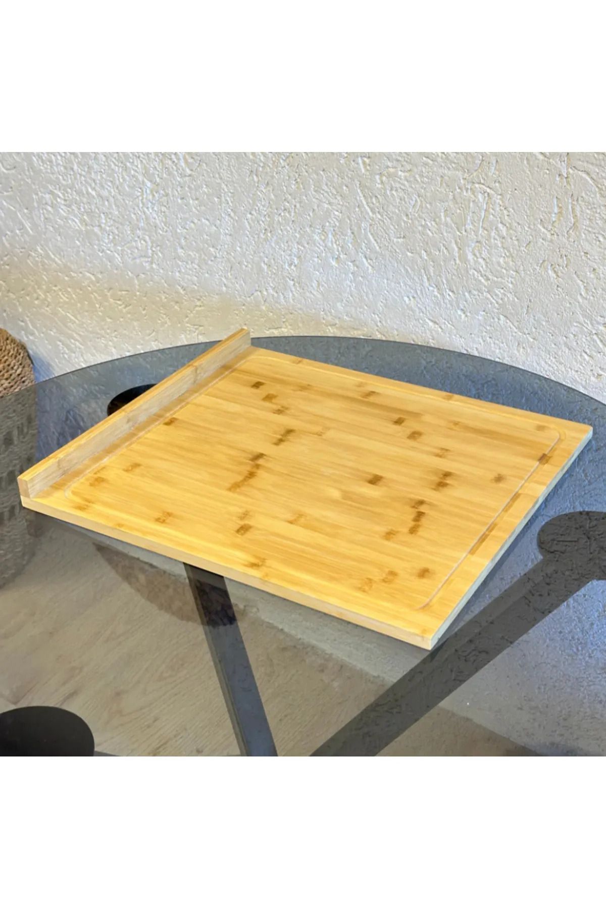 STFAST-Bamboo Cutting Board with Large Size Edge, Dough Rolling and Countertop Non-Slip 4