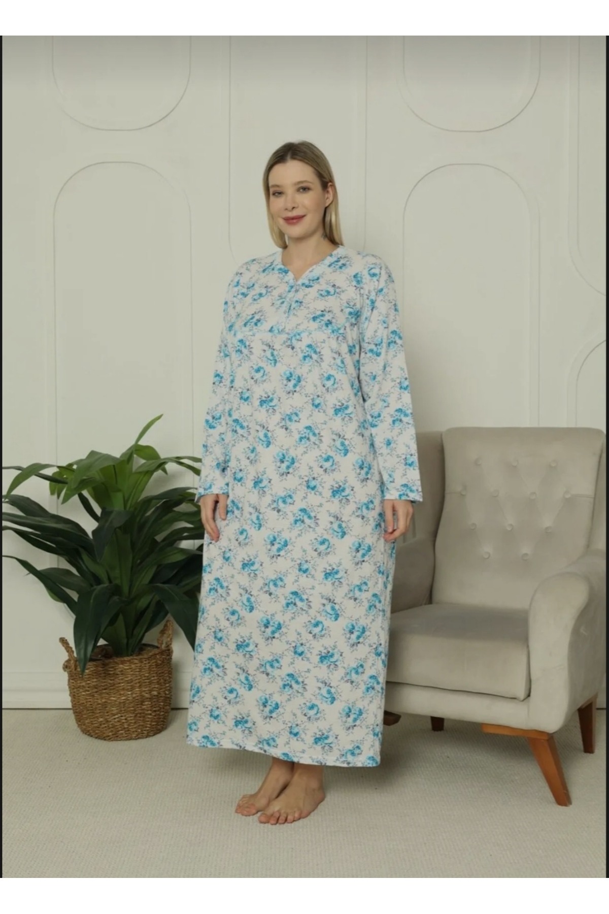 Flamingo Gecelik Pamuklu Rahat Kesim