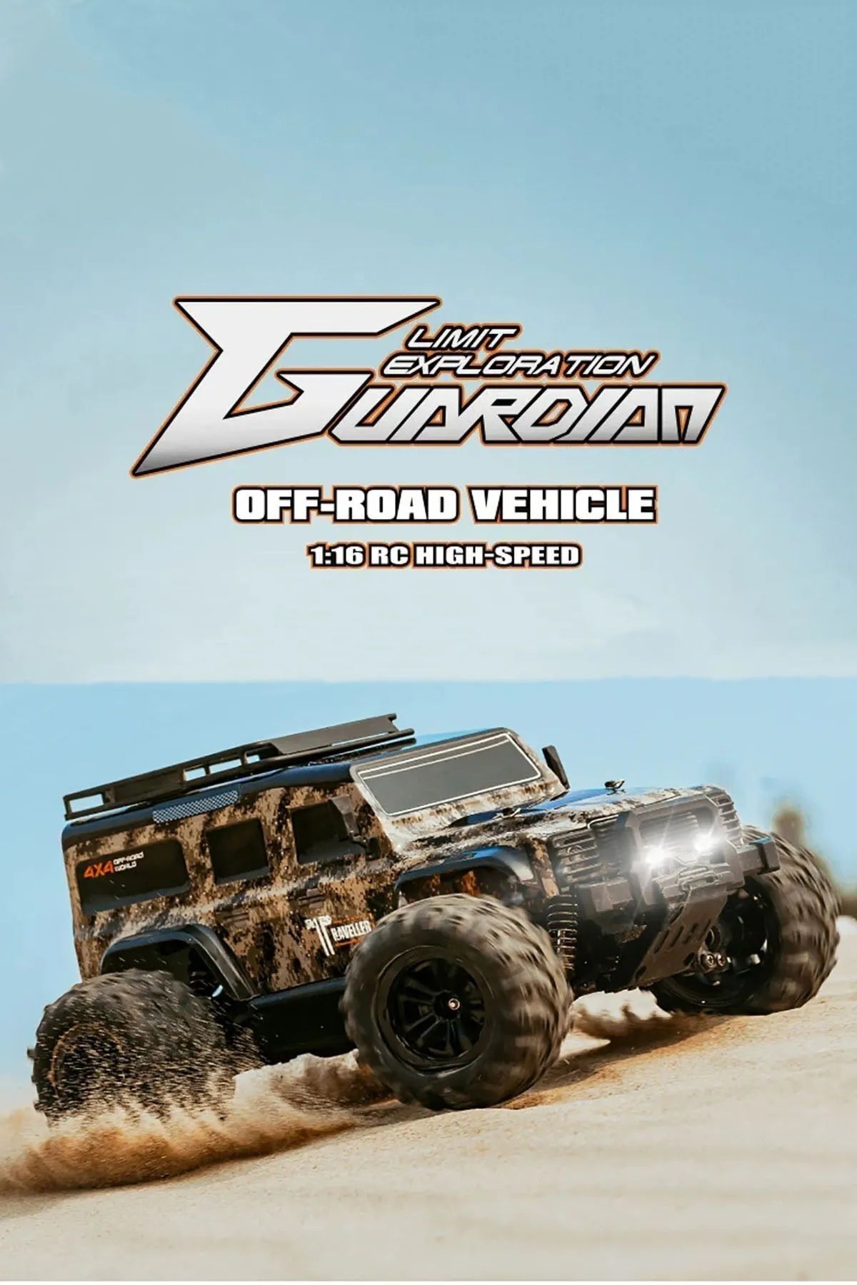 SCOWETTO 40 km/h Hız 2.4GHz 1:16 4WD Off-Road Arazi Aracı RC Uzaktan Kumandalı Araba