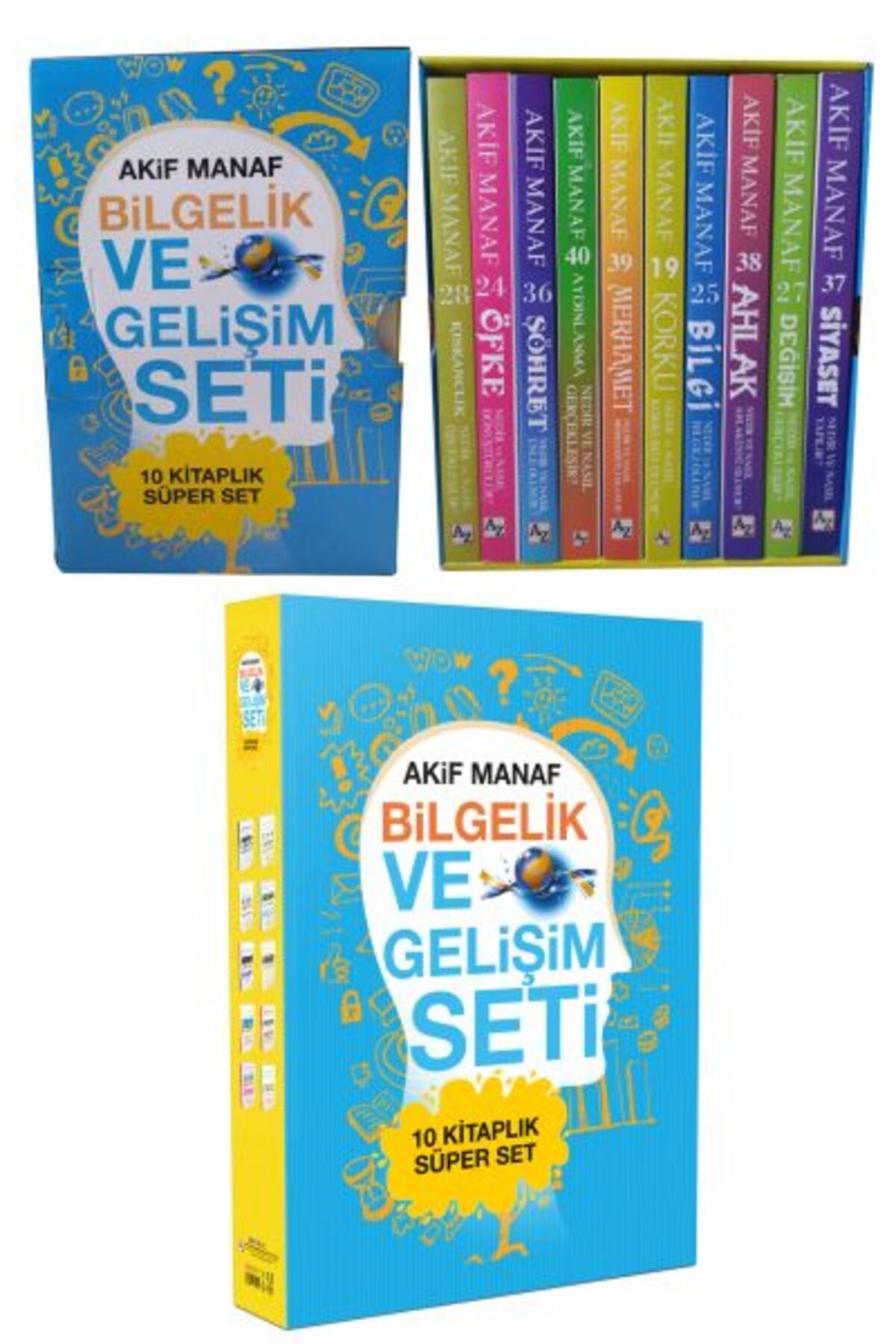 Az Kitap Akif Manaf Bilgelik ve Gelişim Seti - 10 Kitap