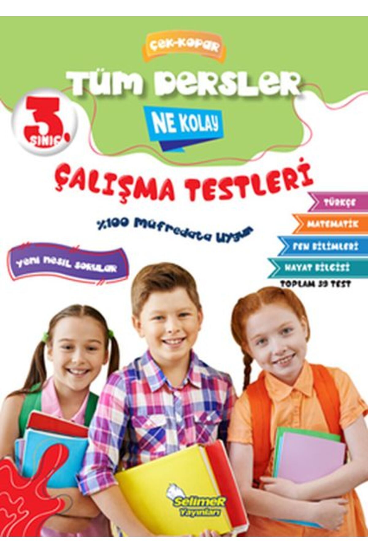 Selimer Yayınları 3. Sınıf Tüm Dersler Çek-Kopar Ne Kolay Çalışma Testleri